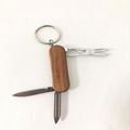 Wooden handle Mini Multi Gift Knives for easy carrying 