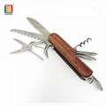 High Quality Rose Wood Handle Multifunction Knife