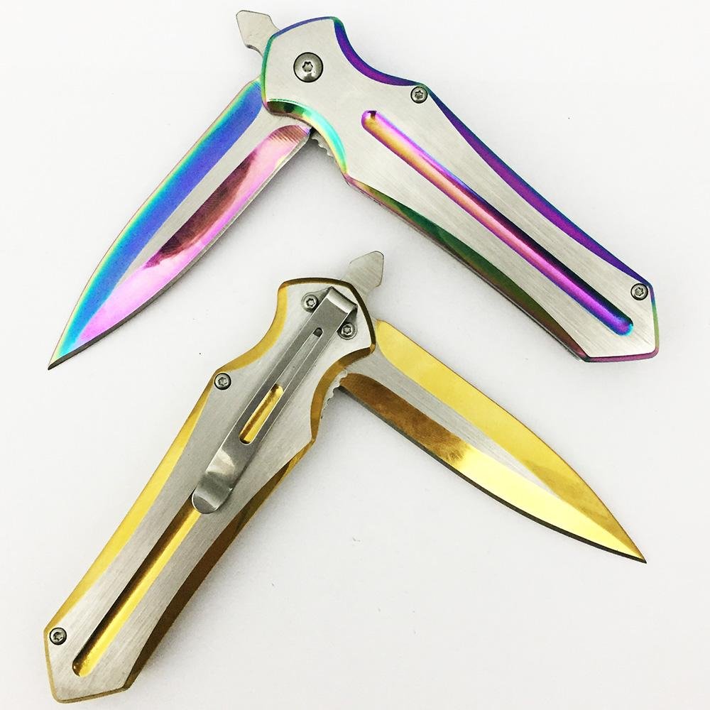 Stainless Steel Folding tactical pocket knife for hunting