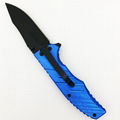 Folding camping hunting survival EDC knife with aluminum handle 2