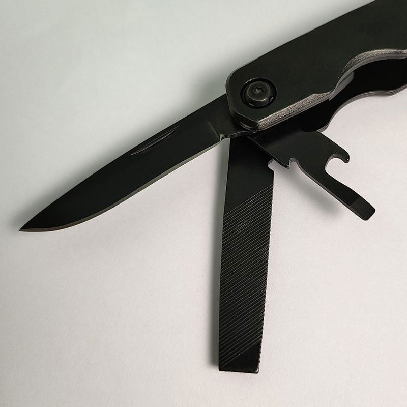 The Black Multifunction Pliers Repair Tools With Knife 3