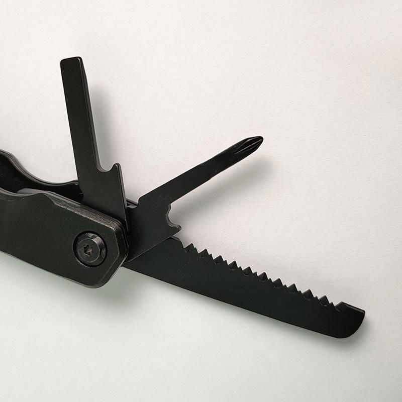 The Black Multifunction Pliers Repair Tools With Knife 4