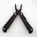 Stainless steel foldable pliers multifunctional tool in black