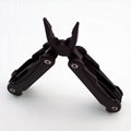 Stainless steel foldable pliers multifunctional tool in black