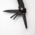 Stainless steel foldable pliers multifunctional tool in black