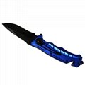 Aluminum handle Camping Survival Foldable Knife with Glass cutter