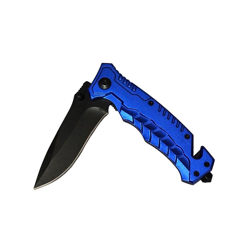Aluminum handle Camping Survival Foldable Knife with Glass cutter