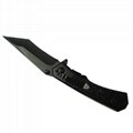 Outdoor Camping Survival Foldable Hunting Knife in black