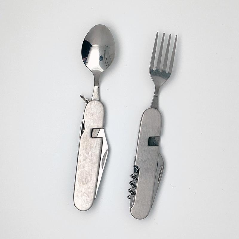 Stainless steel multifunctional removable cutlery set  5