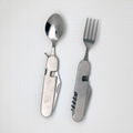 Stainless steel multifunctional removable cutlery set 