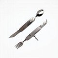 Stainless steel multifunctional removable cutlery set  2