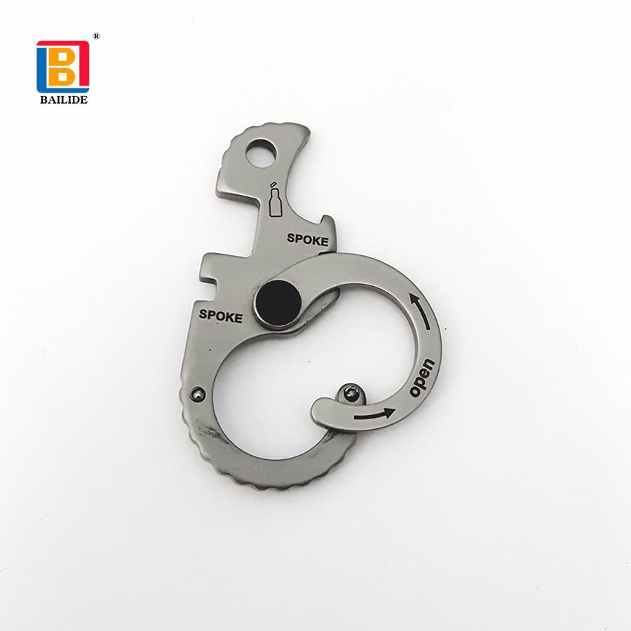 Outdoor EDC promotional gift metal key chain 4