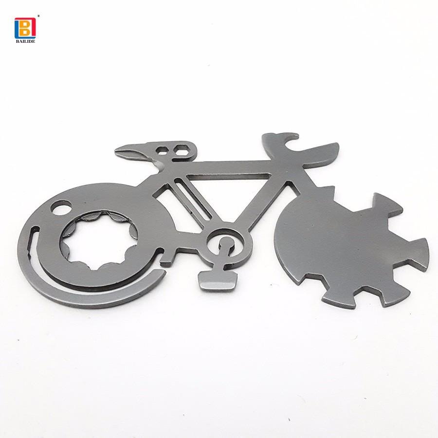 促銷禮品自行車形狀的EDC金屬鑰匙扣 3