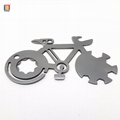 Promotional gift bicycle shape EDC metal key chain