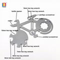 Promotional gift bicycle shape EDC metal key chain 2