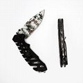 Camouflage Color Stainless Steel Survival Foldable Hunting Knife for Camping