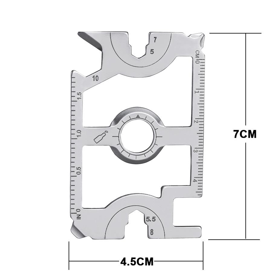 易携带的多用工具不锈钢钱包信用卡多工具口袋工具 2