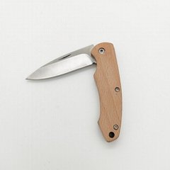 熱賣不鏽鋼刀片木手柄折疊刀