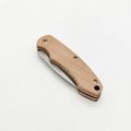 Hot sale stainless steel blade wood handle folding pockect knife