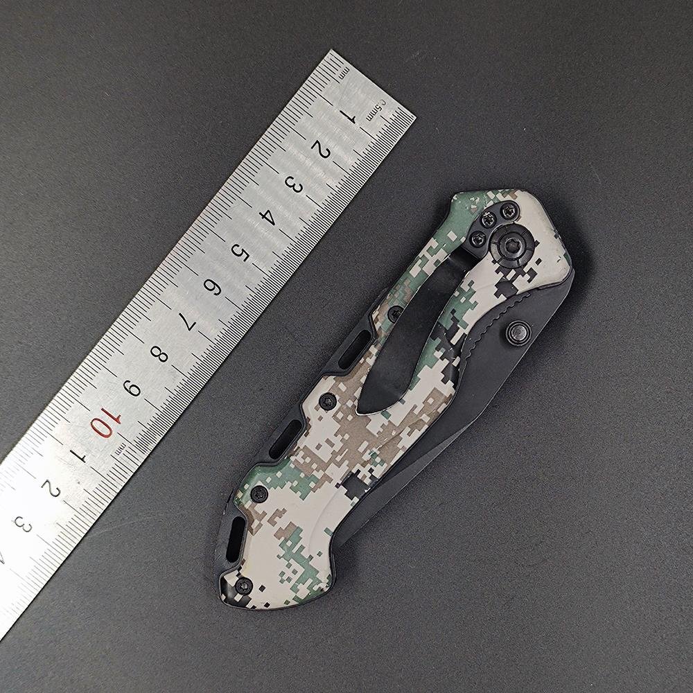 Camouflage EDC Knife with Pocket Clip for Men Women 2