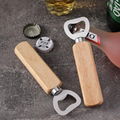 wholesale bottle opener bulk woodencustom logo stainless steel beer opener