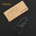 Bear stainless steel multifunctional tool card edc metal credit  card