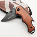 Small Gift promotion wood knife with opener, belt clip