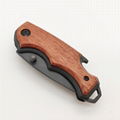 Small Gift promotion wood knife with opener, belt clip