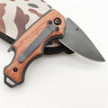 Small Gift promotion wood knife with opener, belt clip