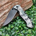 Hunting Camouflage Handle Camping Knife with Belt Clip 2