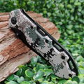 Hunting Camouflage Handle Camping Knife with Belt Clip 4