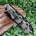 Hunting Camouflage Handle Camping Knife with Belt Clip