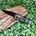 Hunting Camouflage Handle Camping Knife with Belt Clip