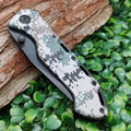 Hunting Camouflage Handle Camping Knife with Belt Clip 5