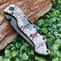 Hunting Camouflage Handle Camping Knife with Belt Clip