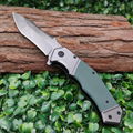 edc lightweight titanium knife G10 handle tactical combat knives