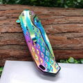 rainbow OEM stainless steel titanium hunting folding knife