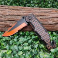 titanium outdoor folding knife hunting camping survival tactical knives