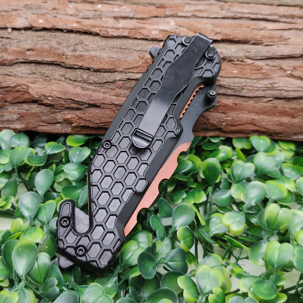 titanium outdoor folding knife hunting camping survival tactical knives 5