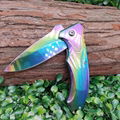 titanium knife folding luxury tactical outdoor knife as gifts for men's