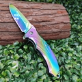 titanium knife folding luxury tactical outdoor knife as gifts for men's