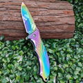 titanium knife folding luxury tactical outdoor knife as gifts for men's