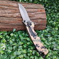 pocket knife stainless steel survival hunting knife