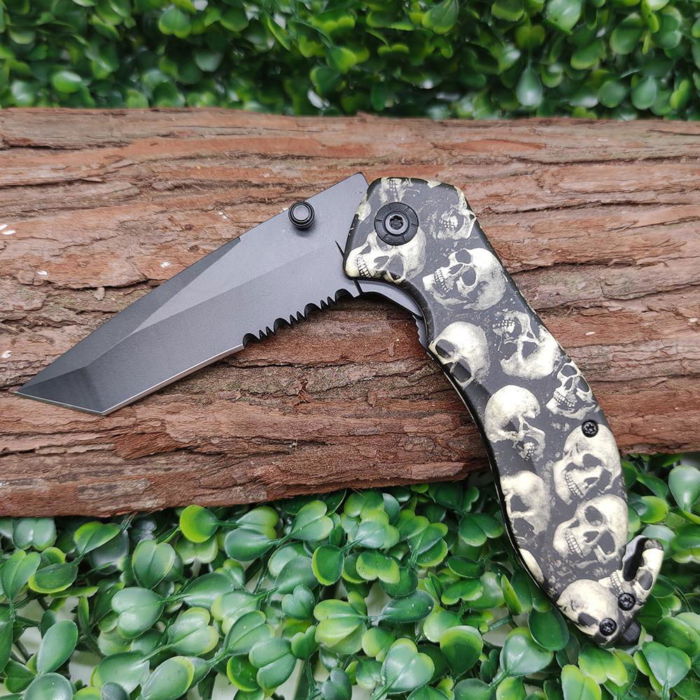  steel folding blade stainless steel multi-functional hunting knife 3