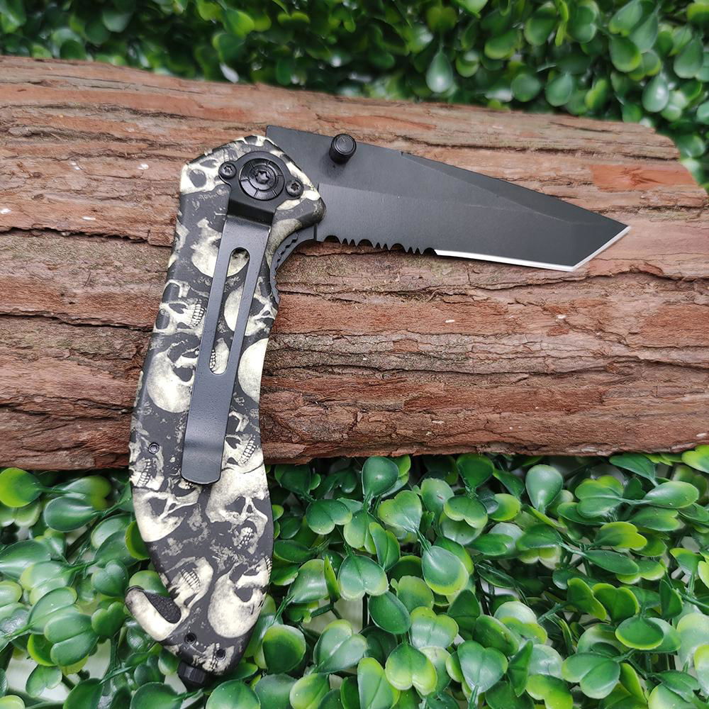  steel folding blade stainless steel multi-functional hunting knife 4