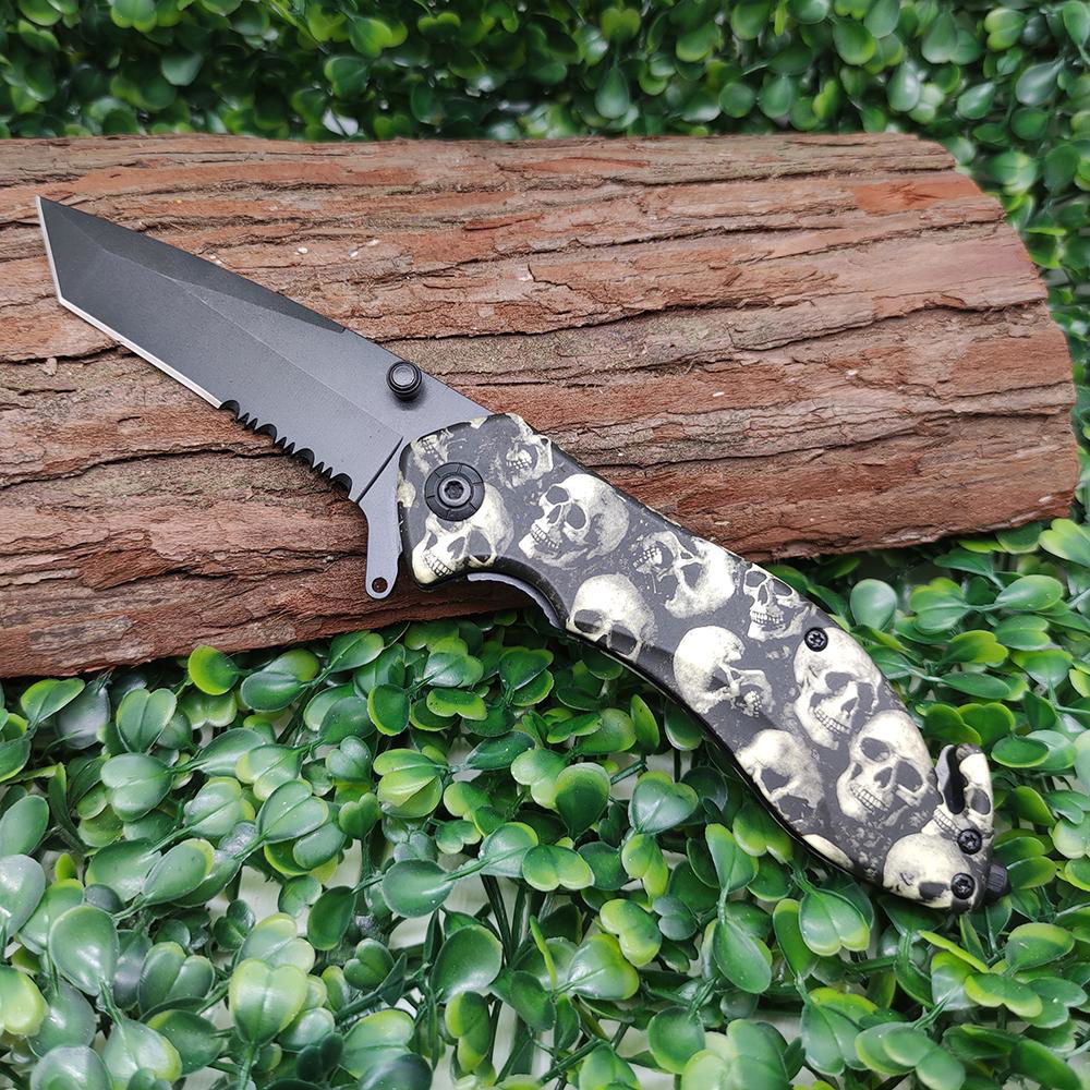  steel folding blade stainless steel multi-functional hunting knife