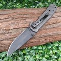  Carbon Fiber Handle Folding Knives with Clip for Outdoor Survival 