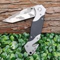 Tanto knife blade edc titanium folding hunting knife