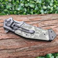 titanium survival knife outdoor hunting camping knives