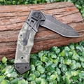 titanium survival knife outdoor hunting camping knives